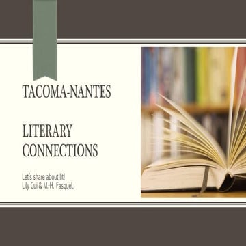 Tacoma-Nantes Literary connections