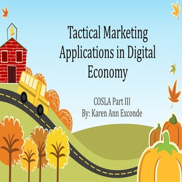 Tactical Marketing Applications in Digital Economy