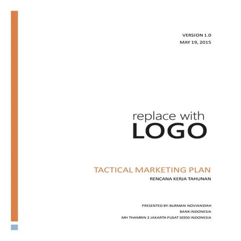 Tactical Marketing Plan | DOC