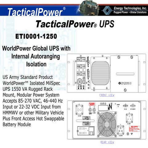 Tactical Rackmount UPS