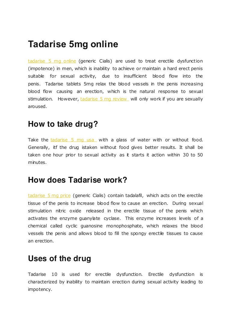 Cialis 5mg Online Usa
