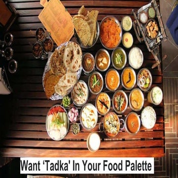 Tadka in food palette
