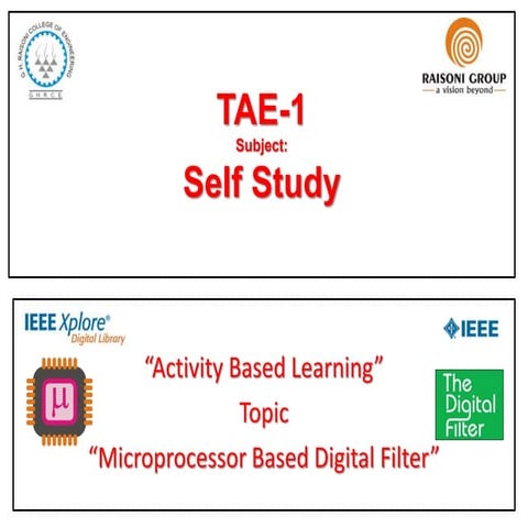 microprocessor based digital filter