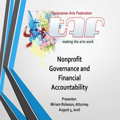TAF nonprofit governance 08-03-2016