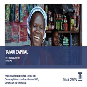 Tafari Capital Investor Pitch Deck