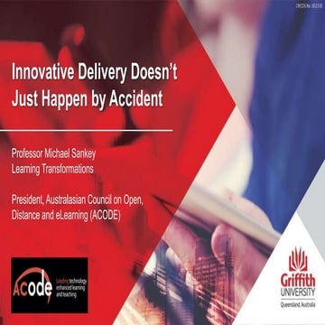 Innovative Delivery Doesn’t Just Happen by Accident