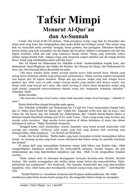 Tafsir Mimpi