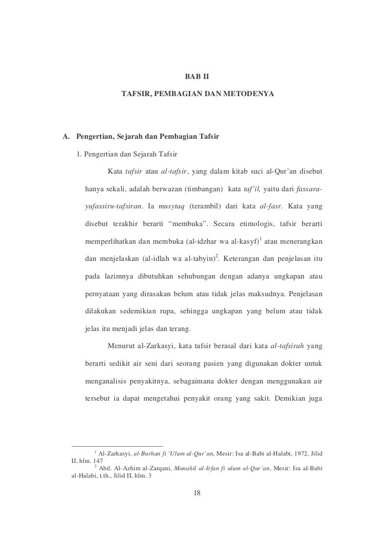 Tafsir Pembagian Dan Metodenya