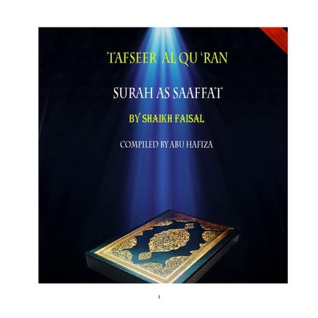 Tafsir Qur'an Surah 037.Saffaat