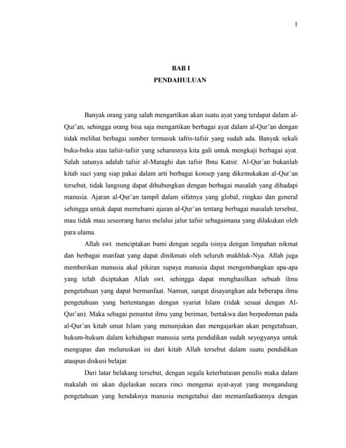 Tafsir Terjemah Dan Asbab An Nuzul A Al Araf Pendahuluan