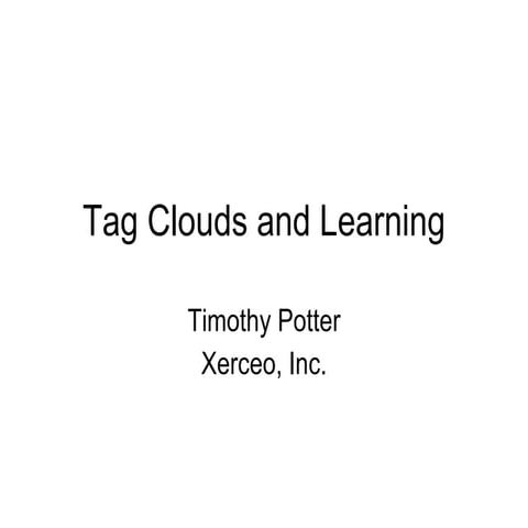 Tag Cloud Presentation | PPT