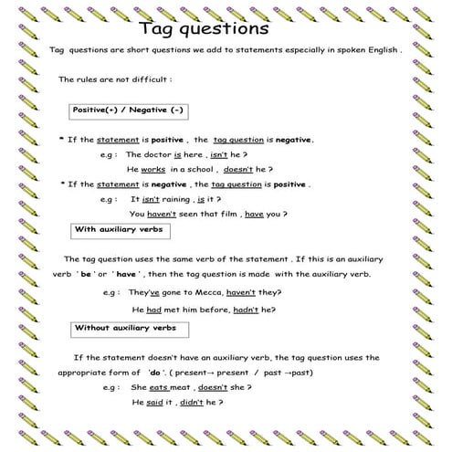Tag questions2
