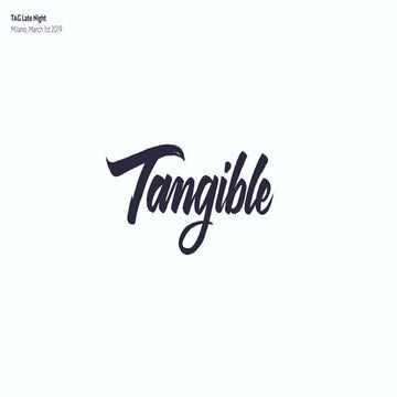 TAG Innovation School Late Night Talk - March 1st, 2019