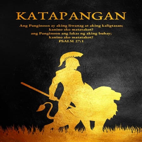 Tagalog - Biblical Teachings on Courage, Fear and Trust in God | PDF