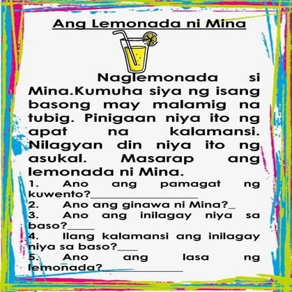 TAGALOG STORIES WITH COMPREHENSION for kids | PDF