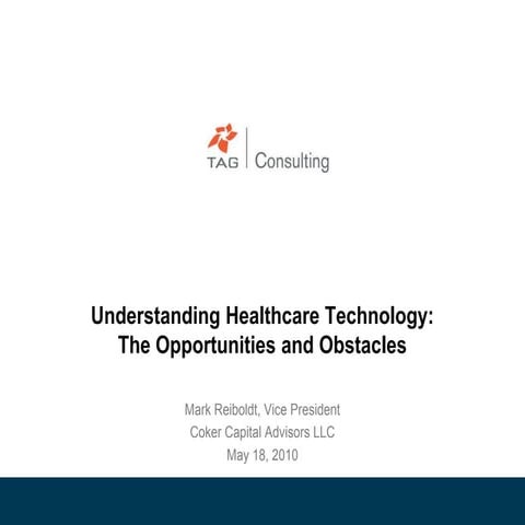 "Healthcare IT: The Approaching Consulting Profession" 