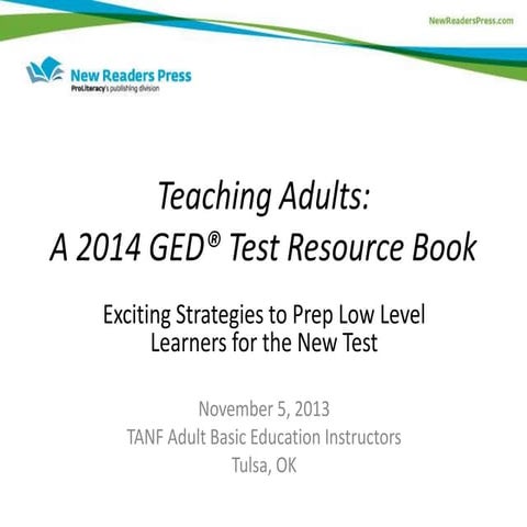 Tulsa: Exciting Strategies for Low Level Learners