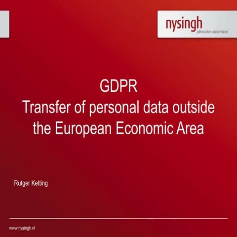 The GDPR: What About Data Stored or Transmitted Outside the EU?