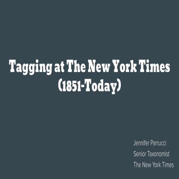 Tagging overview  - Why Keywords Don't Cut It