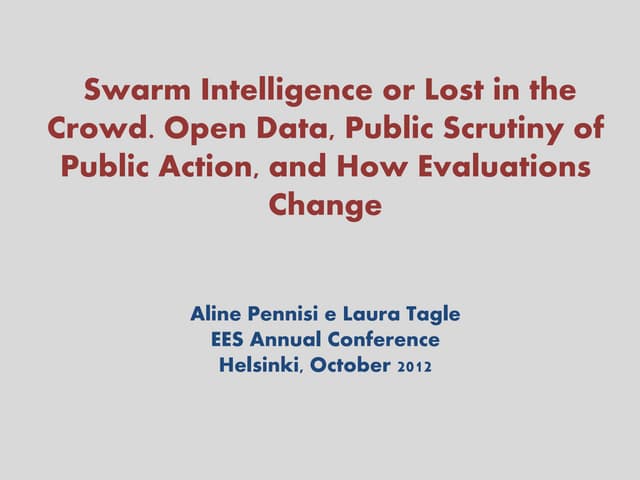 How evaluations change with open data