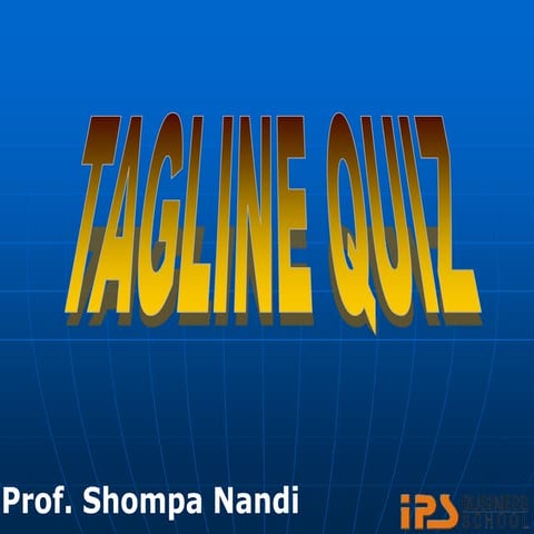 Tagline quiz