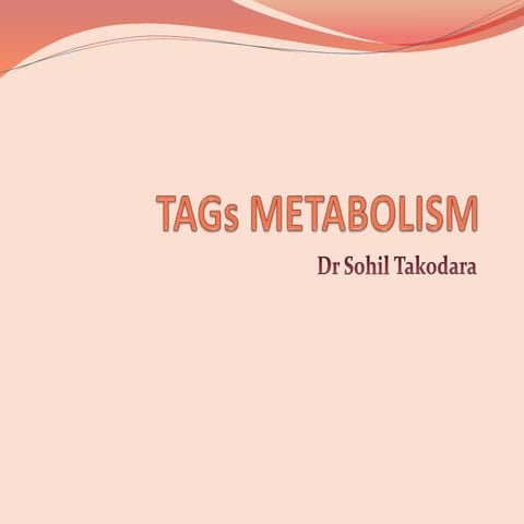 Triglyceride metabolism