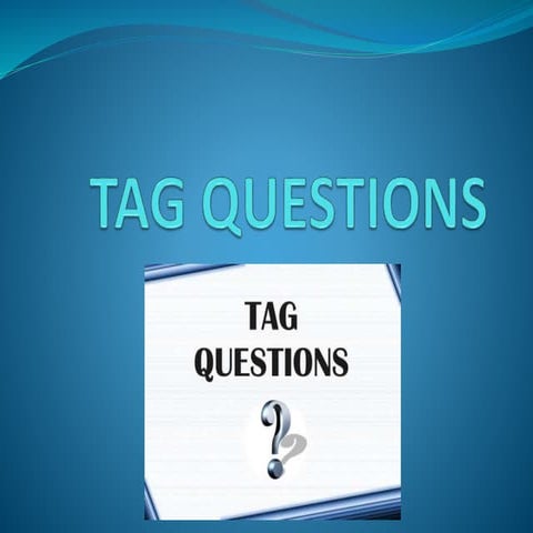 Tag Question Mini Lesson | PPTX