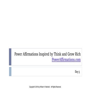 Tagr power affirmations-day-005 | PPTX