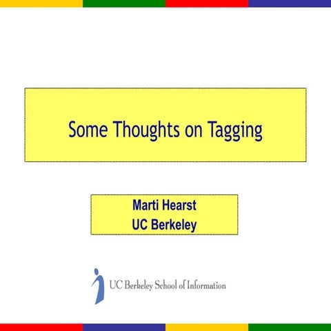 Some thoughts on social tagging