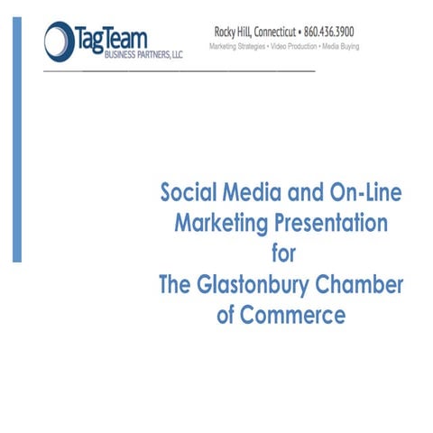 Tag team glastonbury cc presention on social media