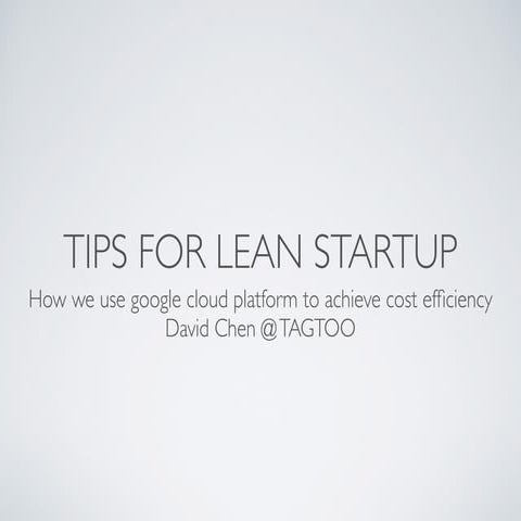 Tops for Lean Startup