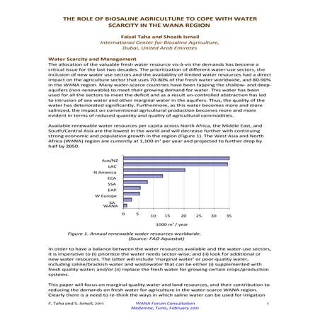 Taha - Role of Biosaline Agriculture