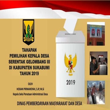 Tahapan pikades  2019 Kabupaten Sukabumi