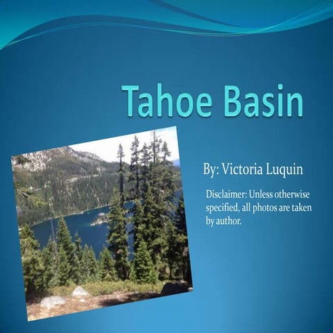 Tahoe basin