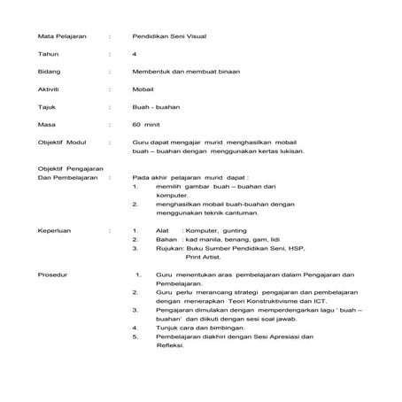 Tahun 4 mobail   buah-buahan