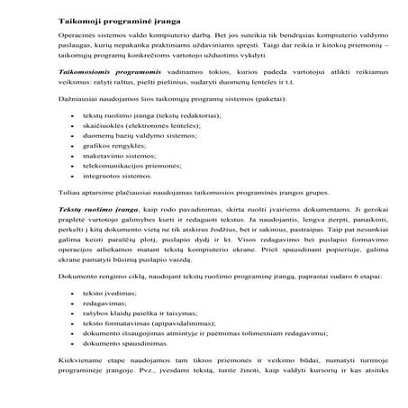 Taikomoji programinė įranga