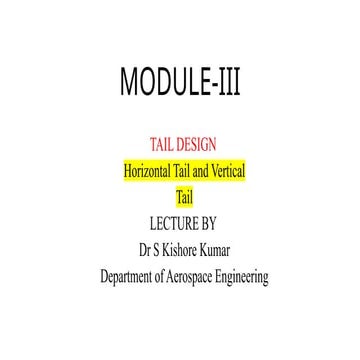 TAIL DESIGN AND ITS CONFIGURATION   TYPES