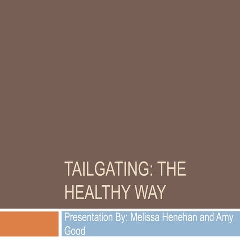 Tailgating PowerPoint | PPTX