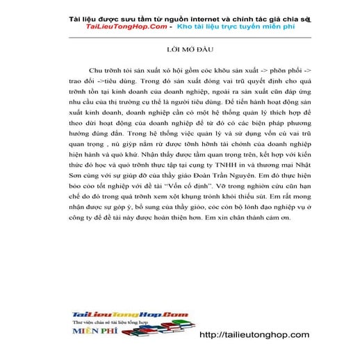 Tailieu.vncty.com   kt008 - ql va su dung von tai cty tnhh in tm nhat son -