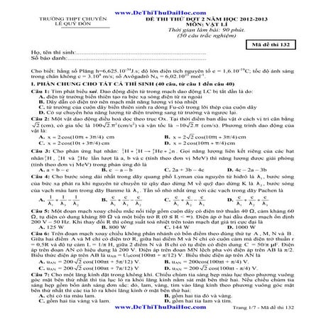 Tailieu.vncty.com de dap an ly lqd dot 2 new