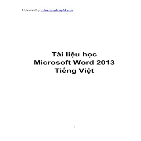 Tai lieu hoc ms word 2013 tieng viet