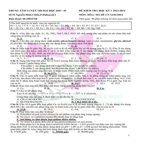 Tai lieu luyen thi dai hoc mon hoa   de thi tham khao 8 da