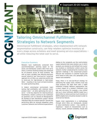 Tailoring Omnichannel Fulfillment Strategies to Network Segments 