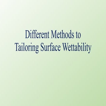 Tailoring Surface Wettability.pptx