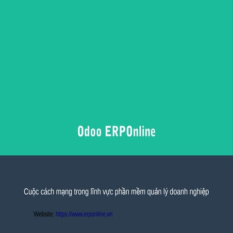 Tại sao sử dụng Odoo