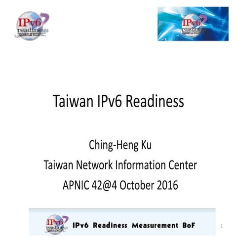 Taiwan IPv6 Readiness