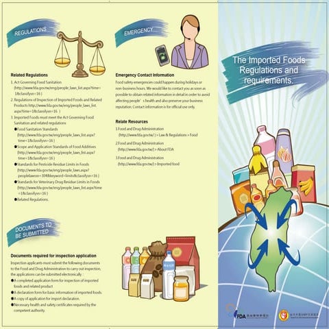 Taiwan imported foods regulations & requirements | PDF
