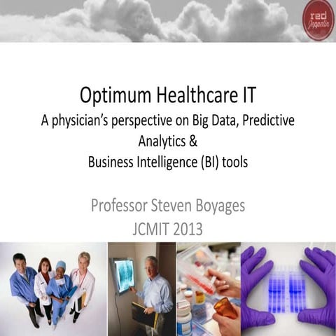 Optimum Healthcare ITA physician’s perspective on Big Data, Predictive Analy...
