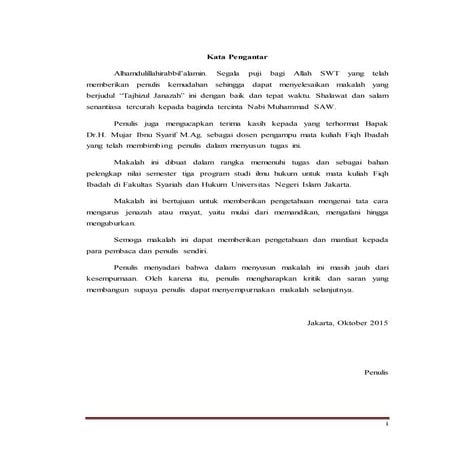 Makalah Fiqh Ibadah Tajhizul Janazah