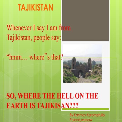 Tajikistan | PPTX